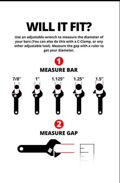 Universial bar holster 1.5 or up to 2" adapter